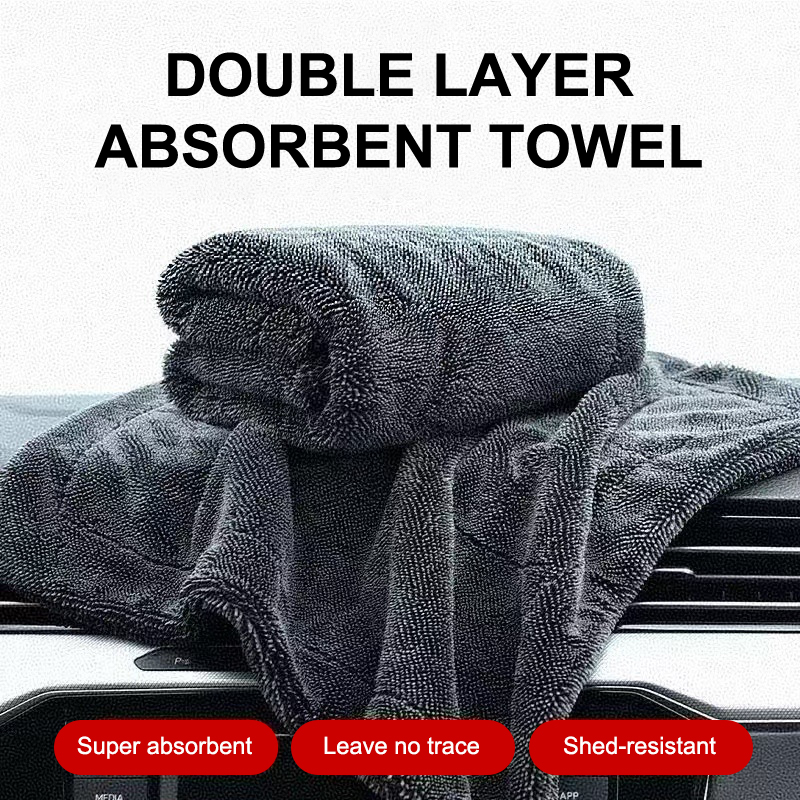 Microfiber Towel Detailing - [CA2] Mikrofaser-Trockentuch mit gedrehtem Faden, 2-seitig,