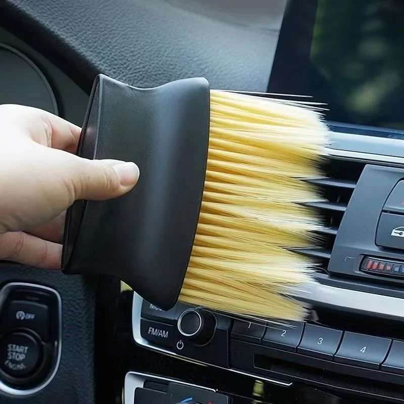 Car Cleaning Brush - Auto-Innenraum-Staubbürste, weiche Bürste, Autowaschwerkzeug, Auto-Innenraum-Spaltenstaubbürsten, Luftauslass,