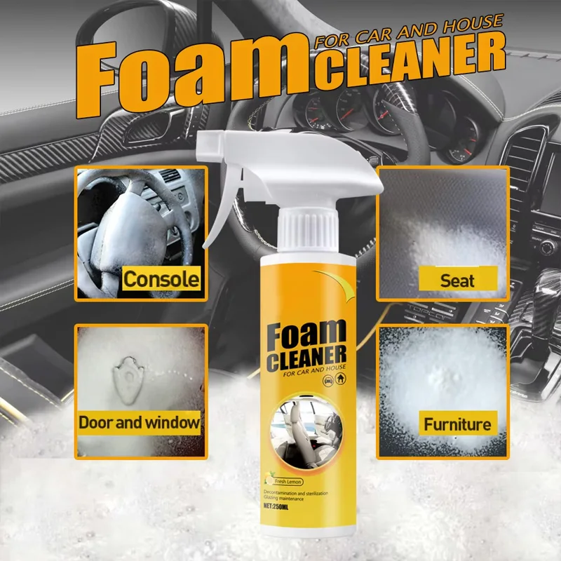 Leather Cleaner Interior - 1/3 Stück-30/100 ml Mehrzweck-Schaumreiniger, Leder-Sitzschaumkopfreiniger, Zubehör