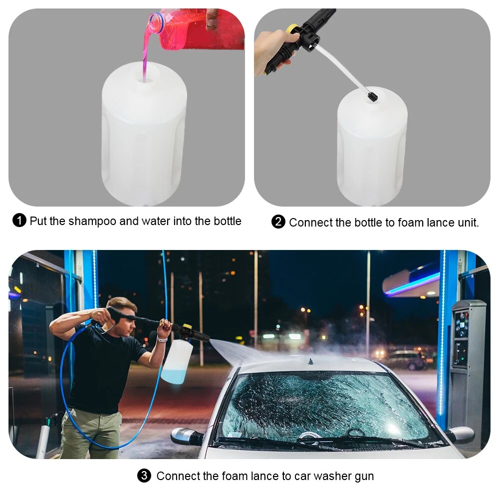 750ML Schnee Schaum Lanze Auto – Foam Cannon Car Wash Bewertung und Preis