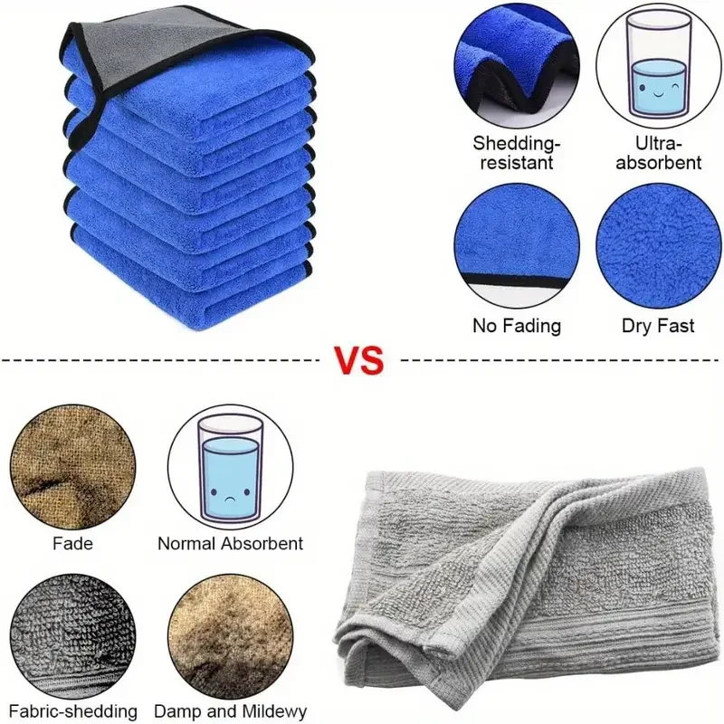 1-4 Stück Weiche Mikrofaser-Au – Microfiber Towel Detailing Bewertung und Preis