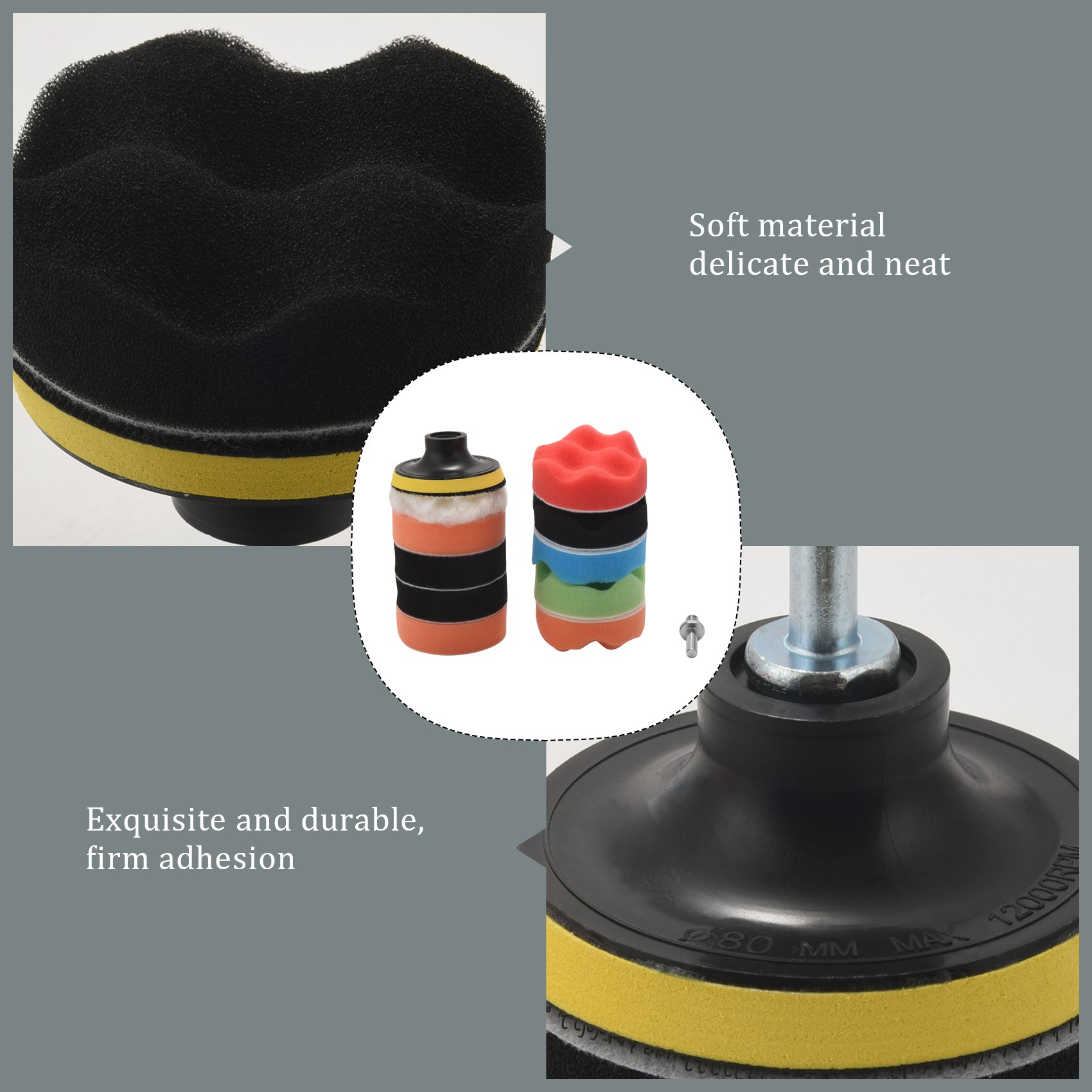 BAAG-11-teiliges 3-Zoll-Wellen – Polish Pad Set Buffer Bewertung und Preis